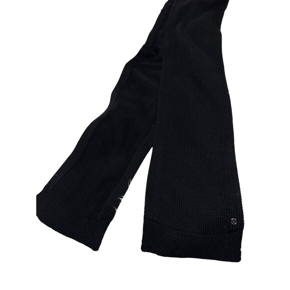 Lululemon Unisex Ribbed Long Knit Scarf In Black - Picture 2 of 2